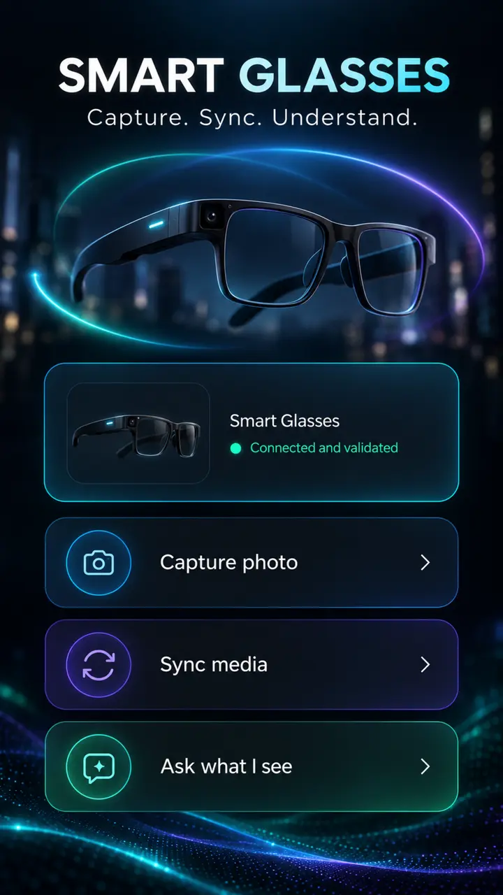 IRIQ Wearables smart-glasses workspace